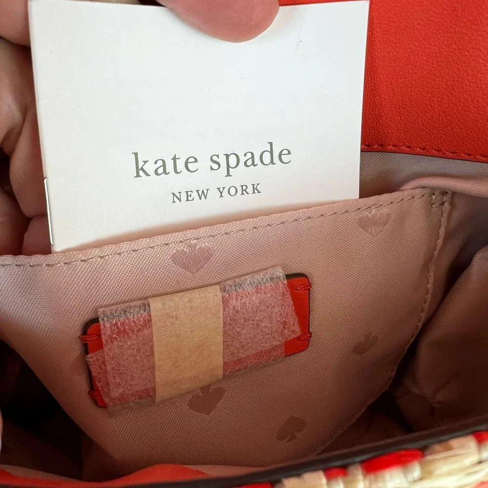 NWT KATE SPADE Natalia Two Tone Flap Chain Handles Small Crossbody Shoulder Bag